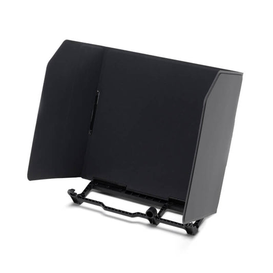 Black adjustable stand on a white background