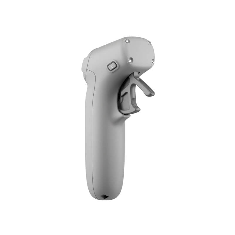 Gray handheld device on a white background