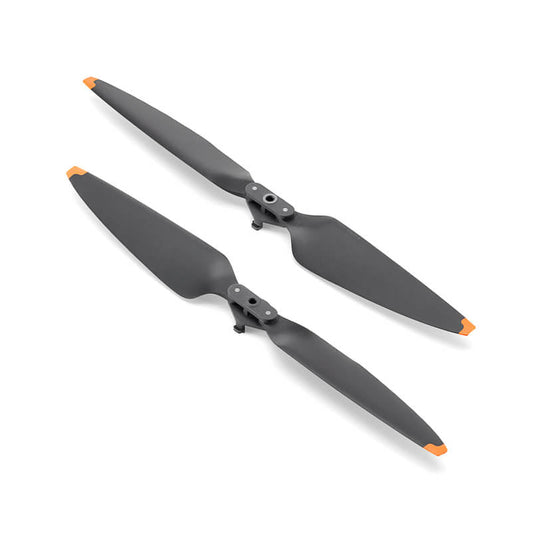 Two gray propellers on a white background