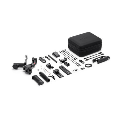 DJI RS 4 Pro combo with accessories in white background