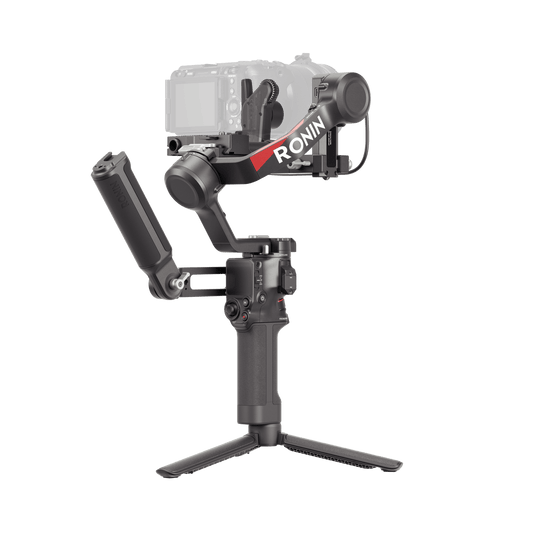DJI RS 4 combo with camera in gray background