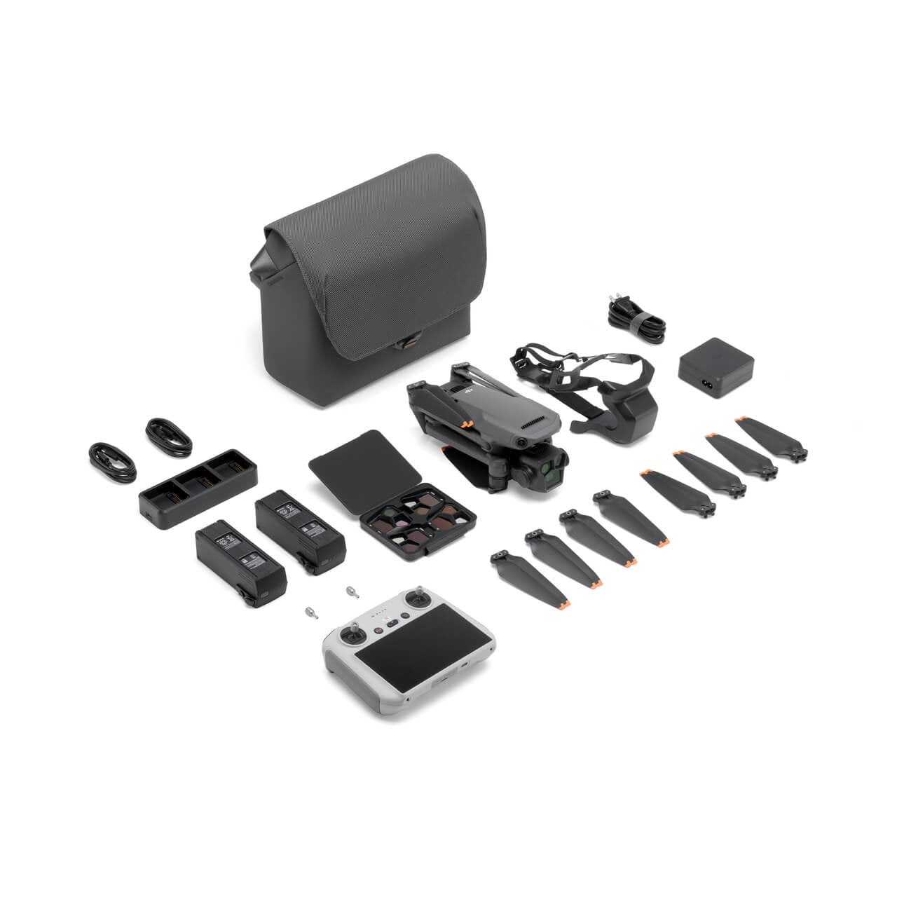 DJI mavic 3 pro fly more combo with accessories in white background