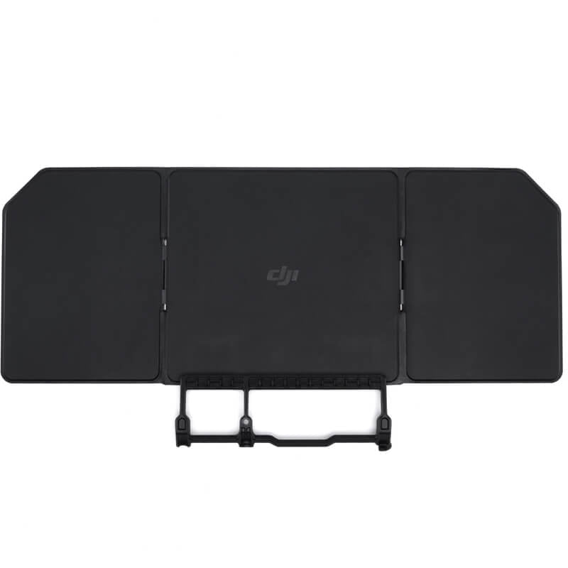 Black screen with a stand on a white background