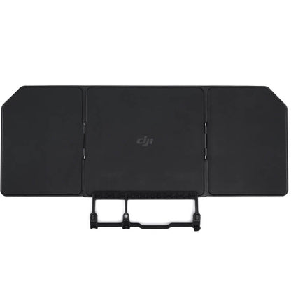 Black screen with a stand on a white background