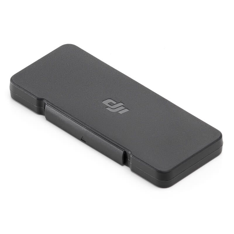 Black device with DJI logo on a white background