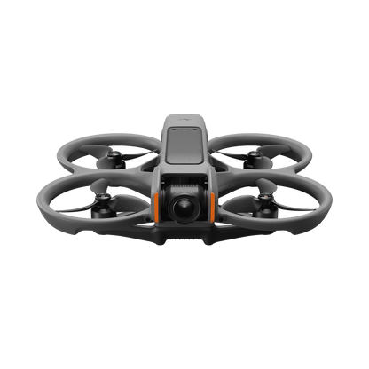 DJI Avata 2 White drone with black propellers on a transparent background
