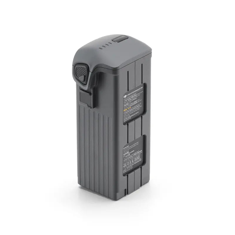 Black battery pack on a white background