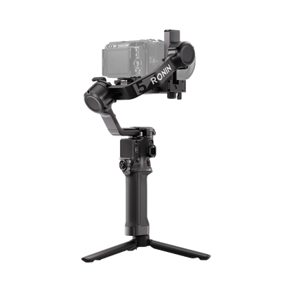Camera stabilizer with 'Ronin' branding on a black background