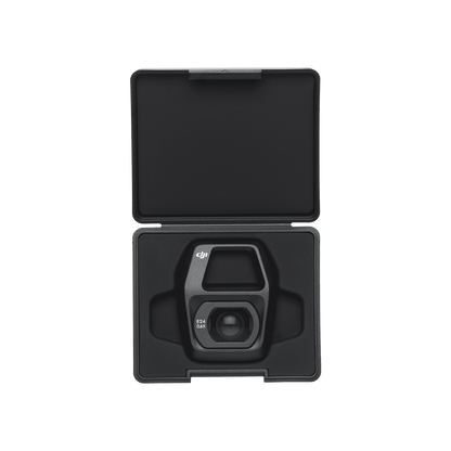 Black camera case with DJI logo on a white background