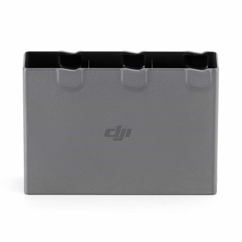 Gray battery pack with DJI logo on a white background