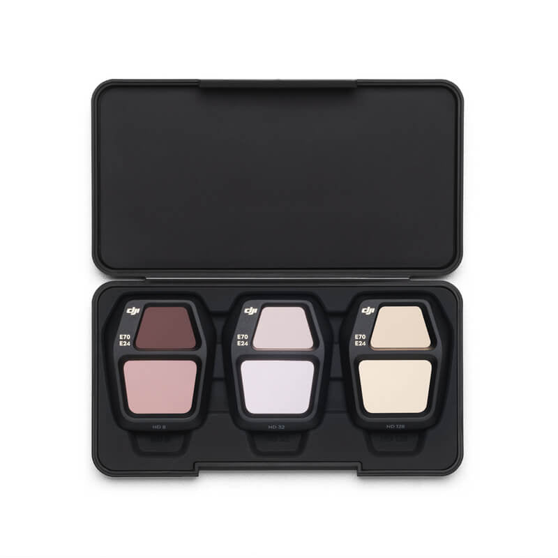 Makeup palette with three shades on a white background