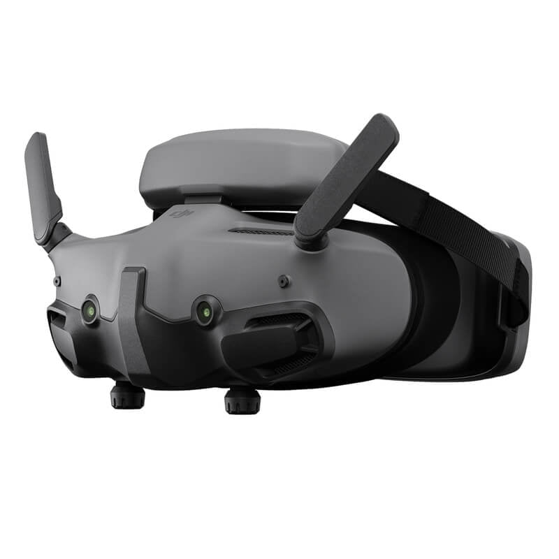 Black and gray goggles on a white background