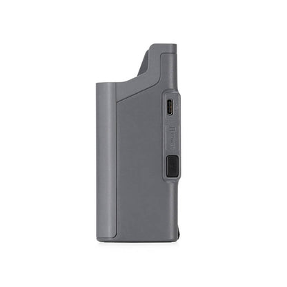 Gray electronic device on a white background