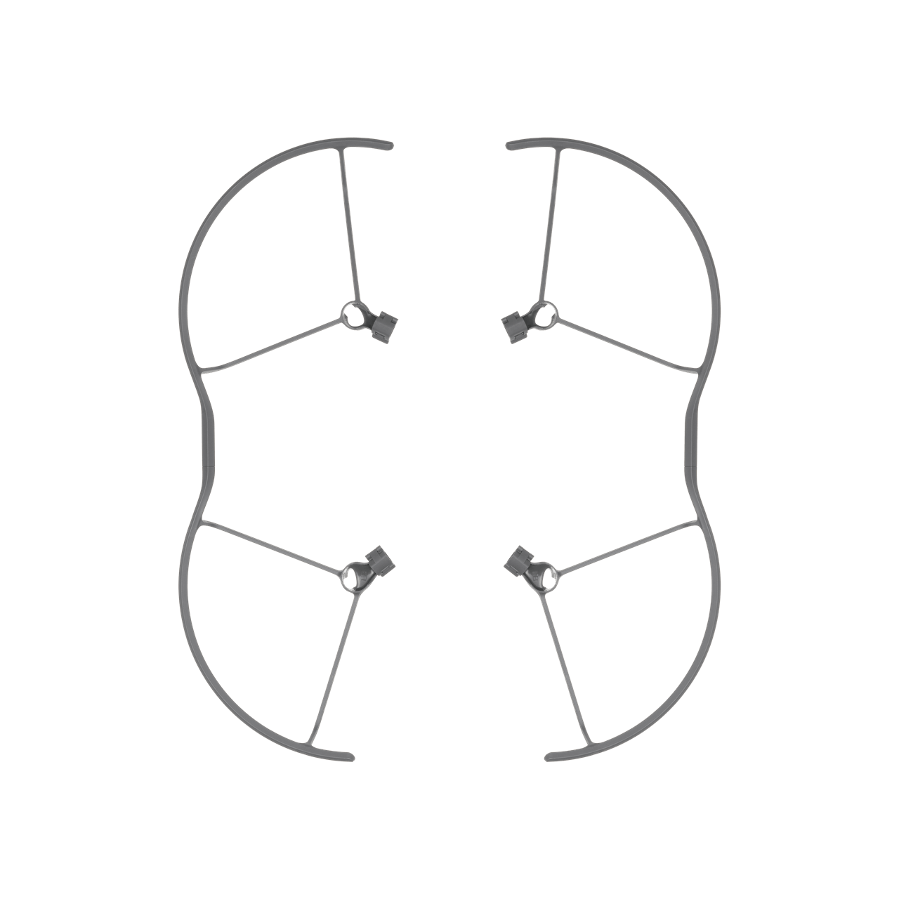 Outline of a drone on a black background