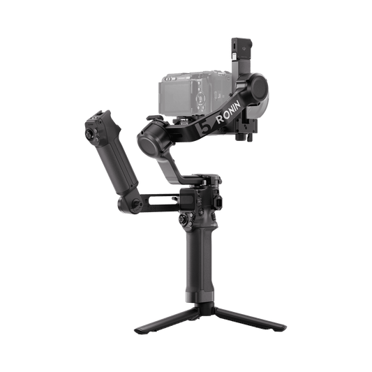 Camera stabilizer with 'Ronin' branding on a white background