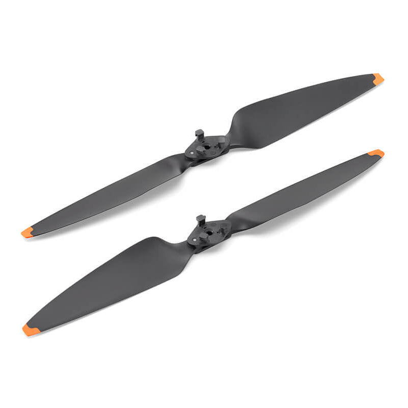 Two black propellers on a white background