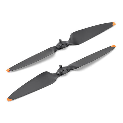 Two black propellers on a white background