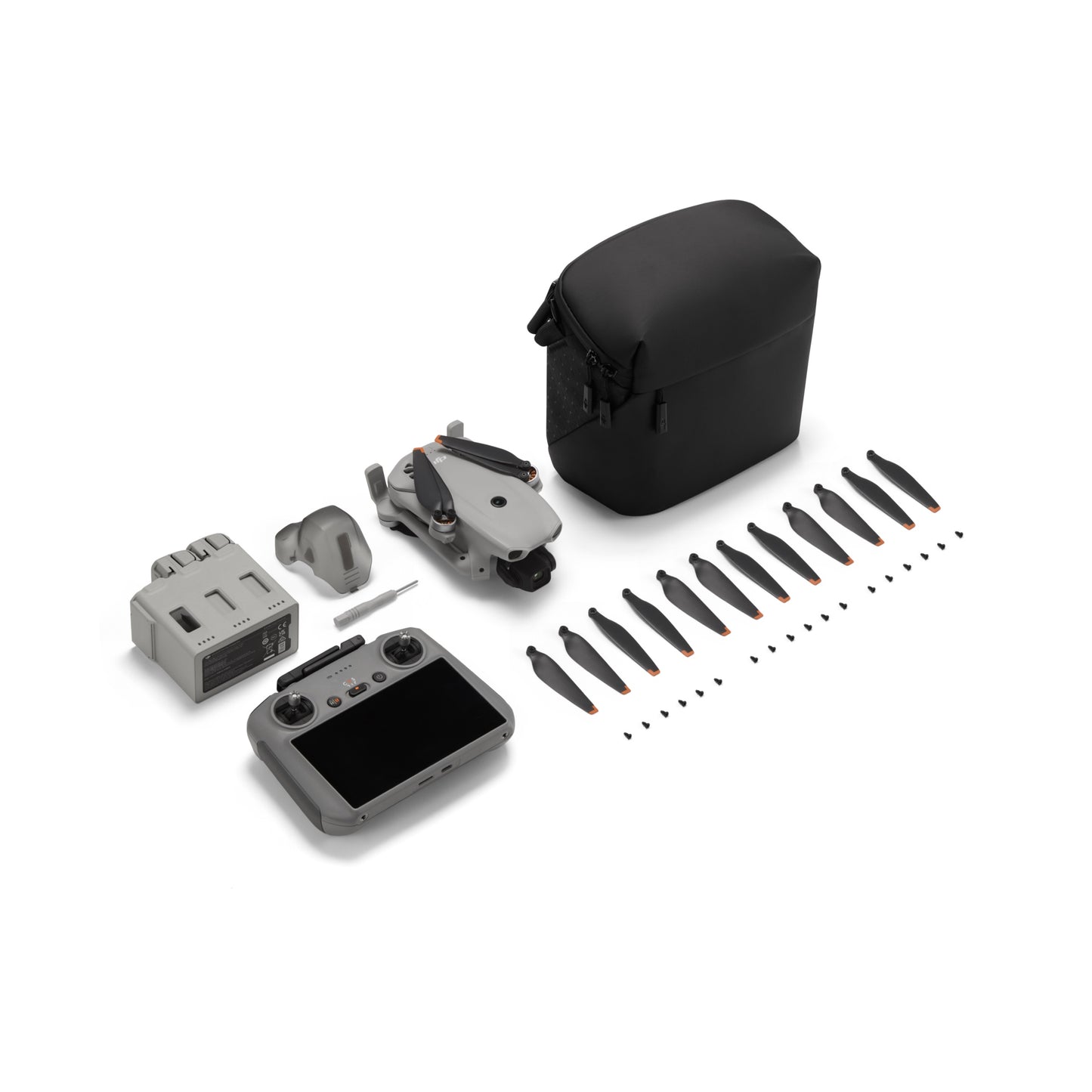 DJI Lito X1 drone components including drone, controller, propellers, and carrying case on a white background