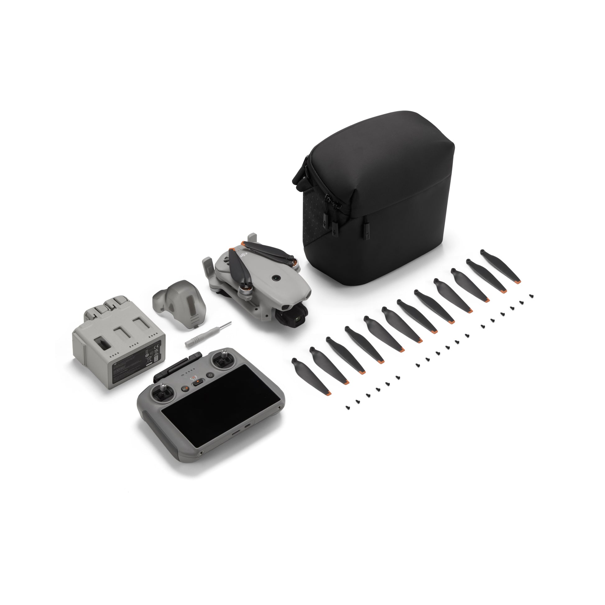 DJI Lito X1 drone components including drone, controller, propellers, and carrying case on a white background