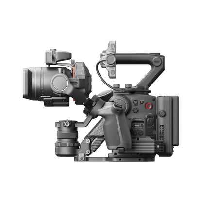 DJI Ronin 4D 8K Professional video camera with a gimbal on a white background