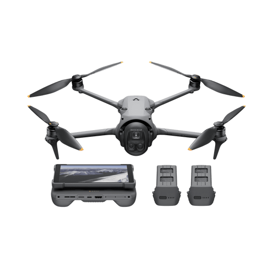 DJI Mavic 4 Pro creator combo in white background