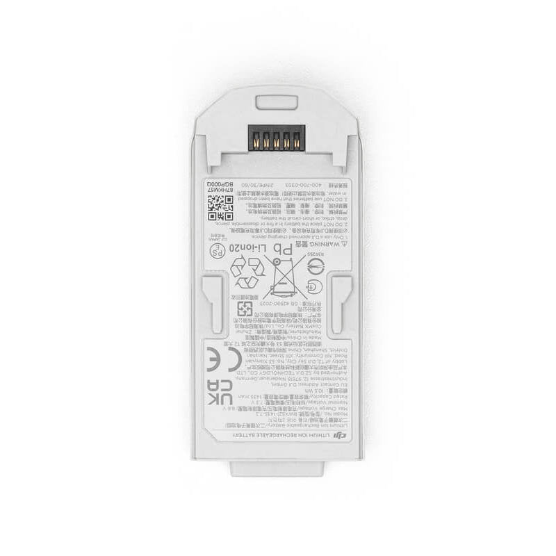 Back view of a electronic device with label on a white background