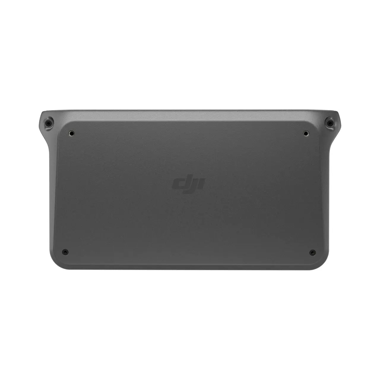 Black rectangular object with DJI logo on a white background