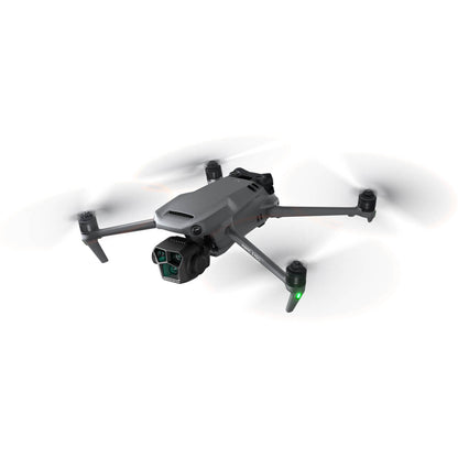 DJI mavic 3 pro flying in white background