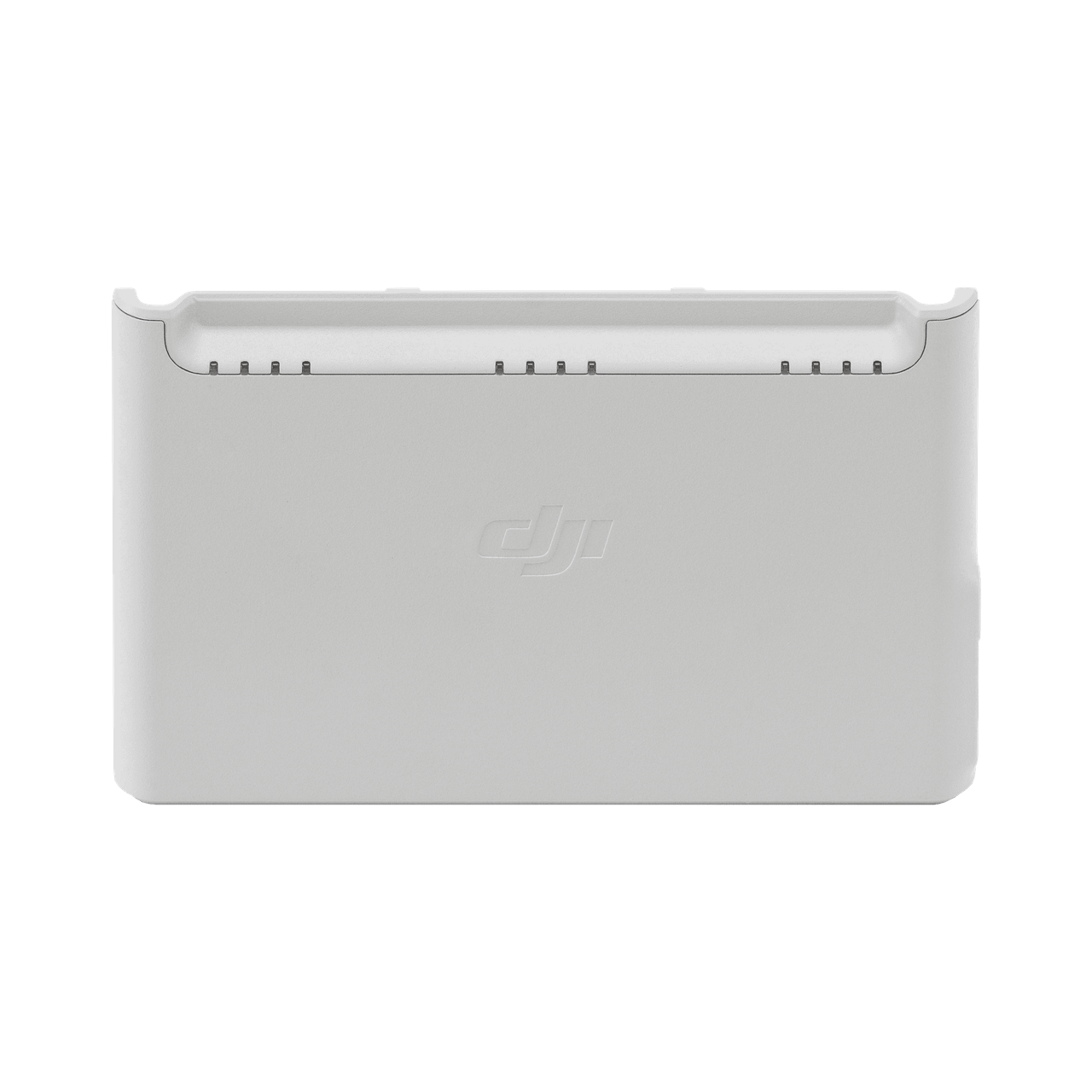 White electronic device with DJI logo on a white background