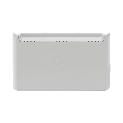 White electronic device with DJI logo on a white background