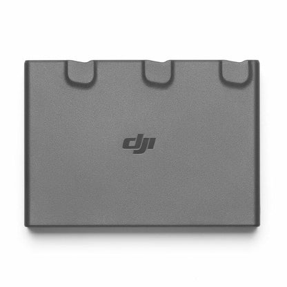 Black rectangular object with DJI logo on a white background