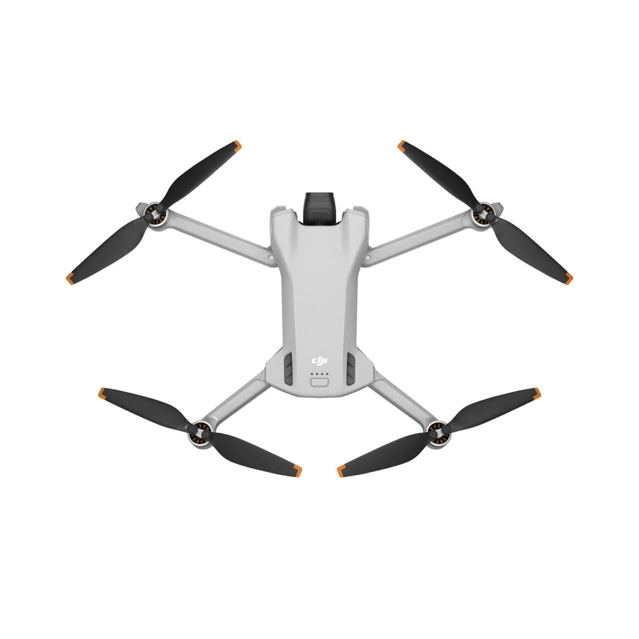 DJI Mini 3 White drone with black propellers on a white background