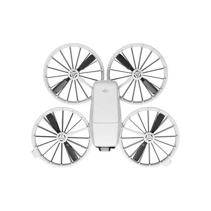 DJI flip drone with 4 propellers in white background