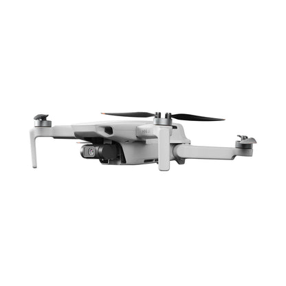 DJI mini 4K White drone with propellers on a white background