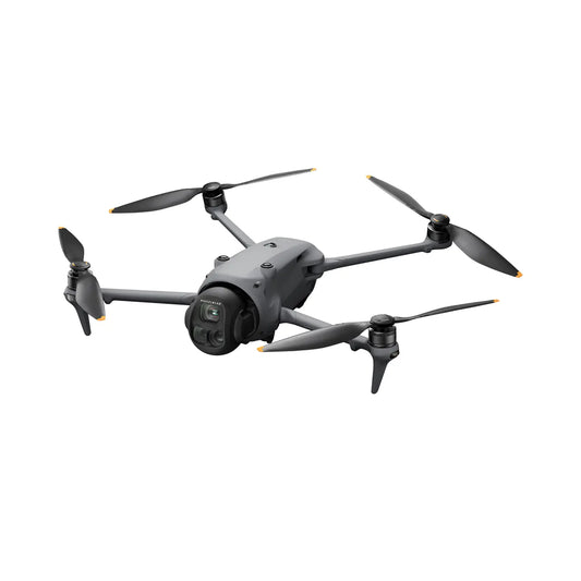 DJI Mavic 4 Pro with propellers in white background