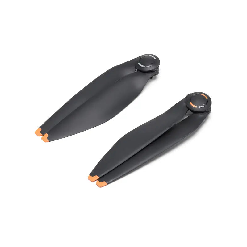 Two black propellers on a white background