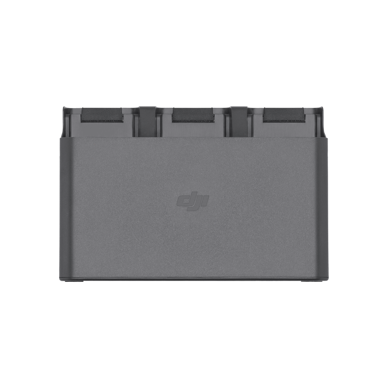 Gray battery pack with DJI logo on a white background