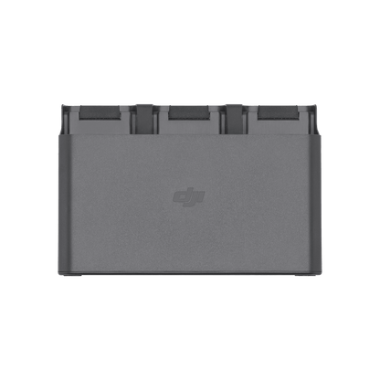 Gray battery pack with DJI logo on a white background