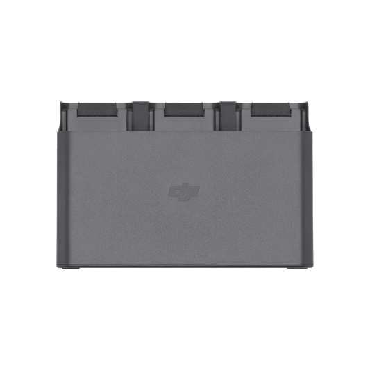Gray battery pack with DJI logo on a white background