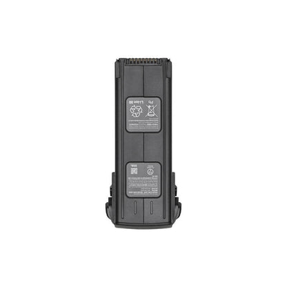 Black battery pack with visible branding on a white background