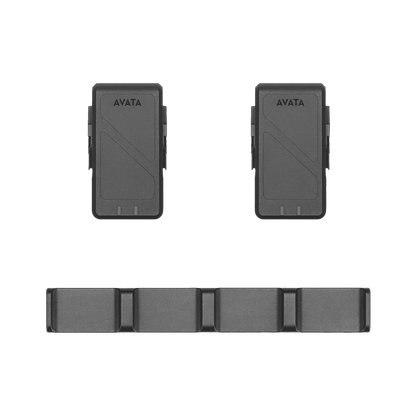 Three gray AVATA products on a black background