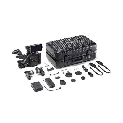 DJI Ronin 4D 6K Camera equipment set with accessories on a white background