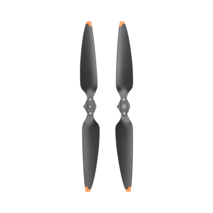 Two gray propellers on a black background