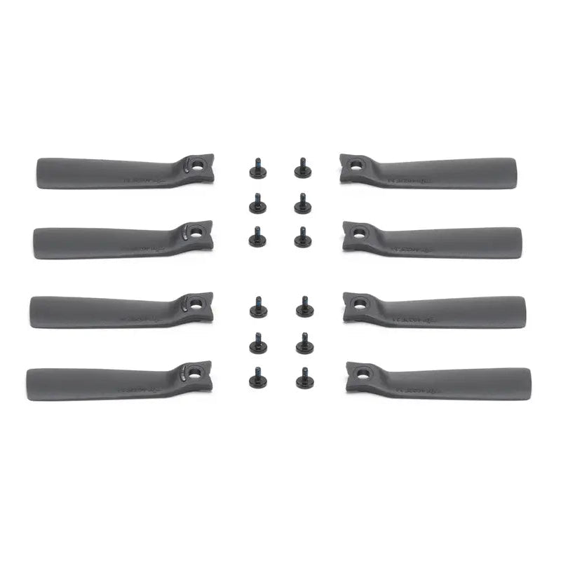 Set of black mechanical parts on a white background