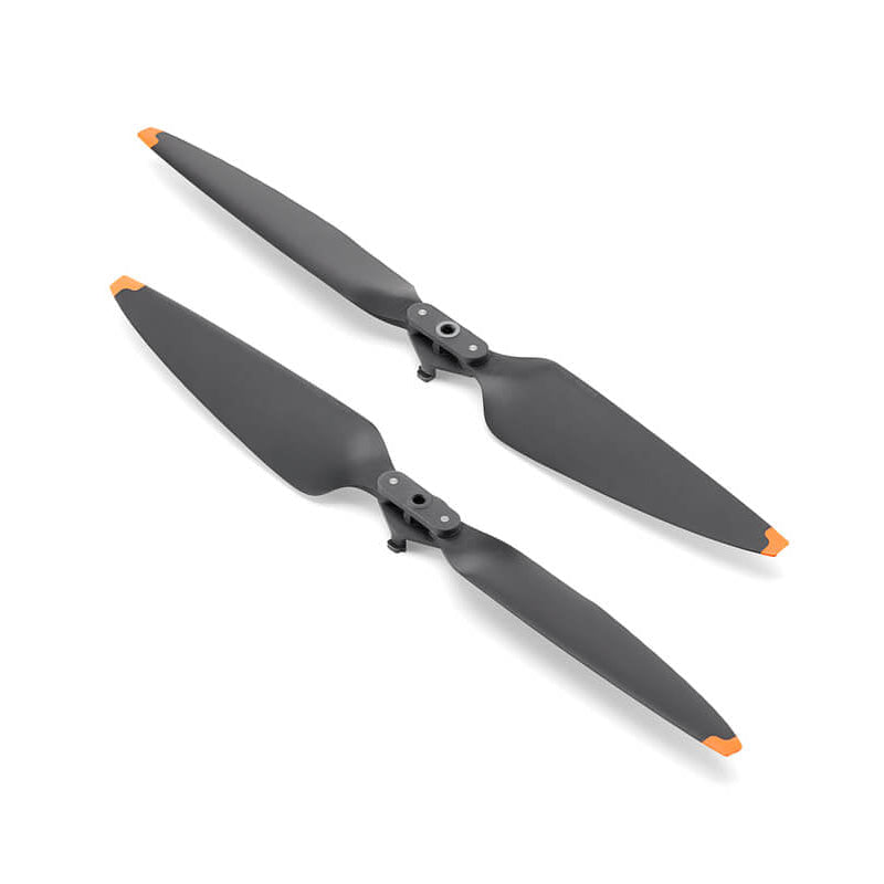 Two gray propellers on a white background