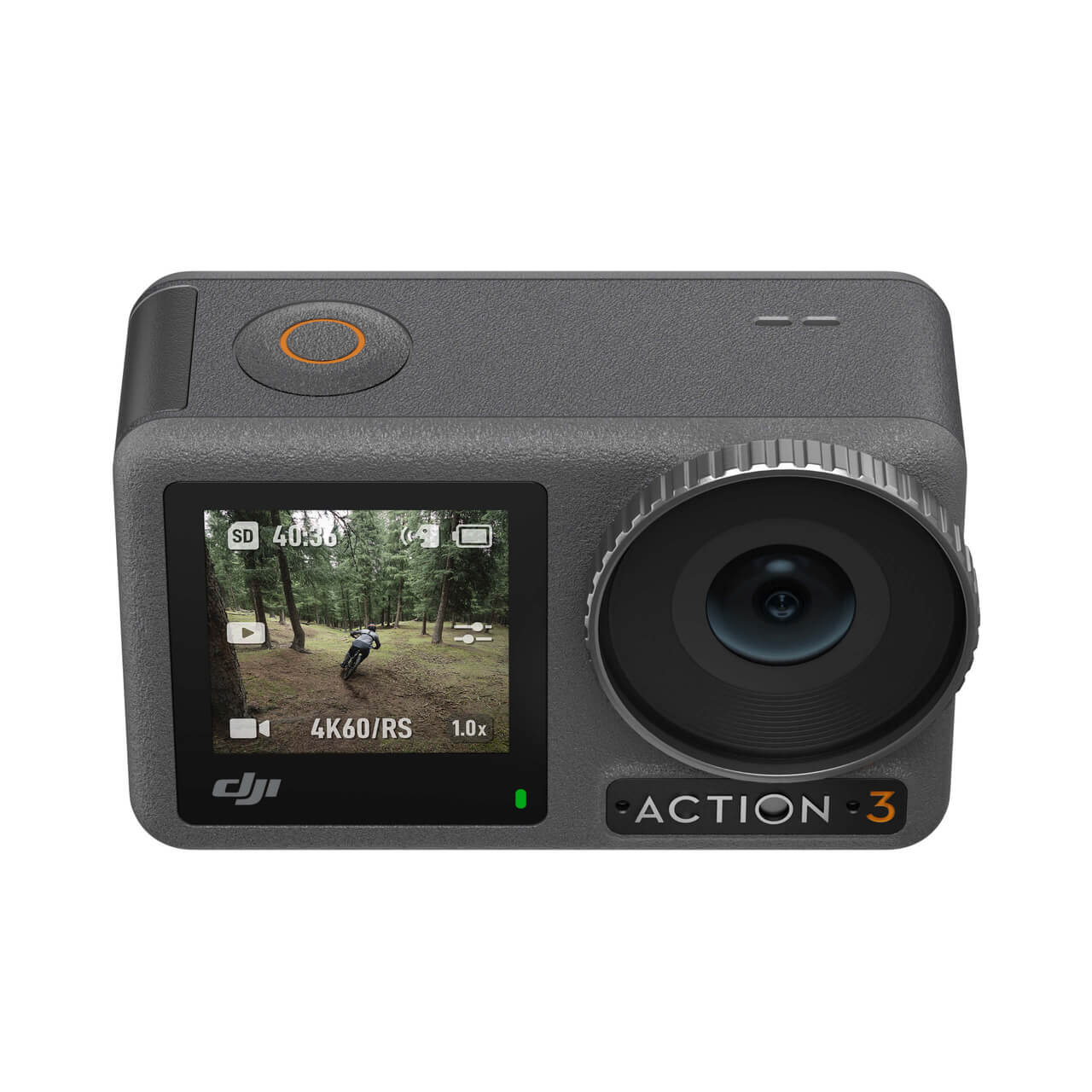 DJI Action 3 action camera on a white background