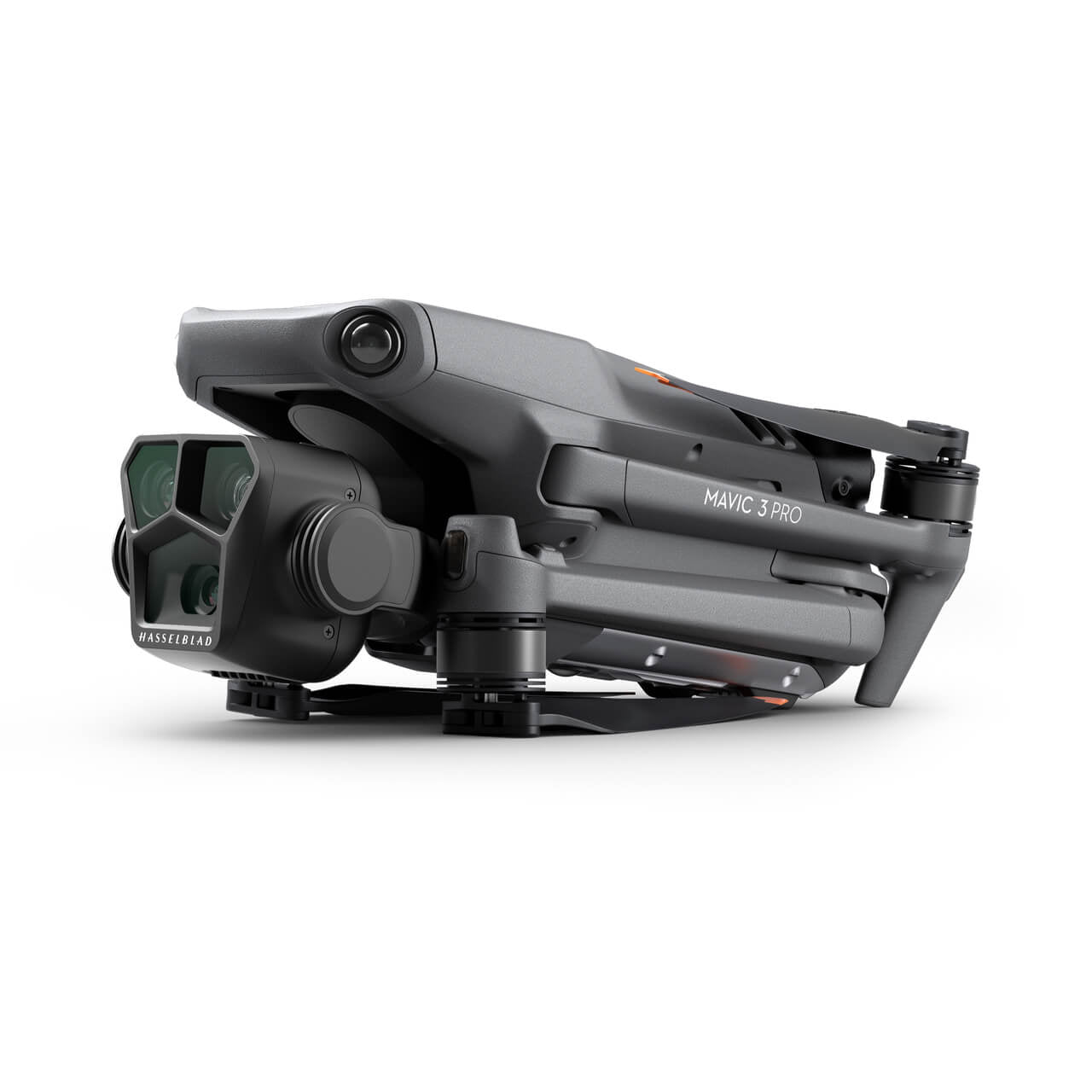 DJI mavic 3 pro floded in white background